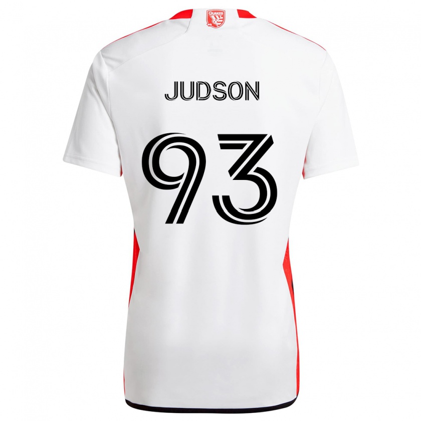 Kandiny Gyermek Judson #93 Fehér Piros Idegenbeli Jersey 2024/25 Mez Póló Ing