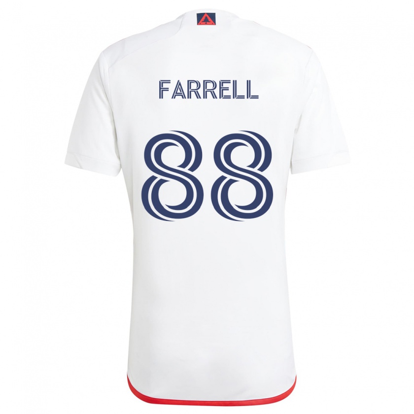 Kandiny Gyermek Andrew Farrell #88 Fehér Piros Idegenbeli Jersey 2024/25 Mez Póló Ing