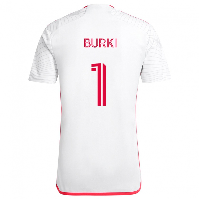 Kandiny Gyermek Roman Bürki #1 Fehér Piros Idegenbeli Jersey 2024/25 Mez Póló Ing