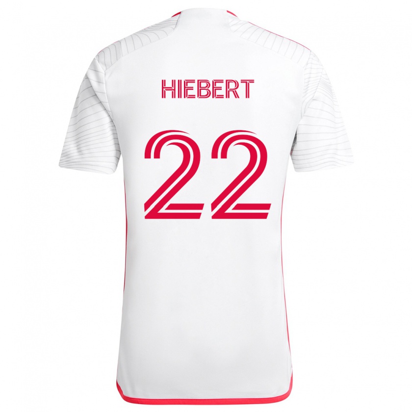 Kandiny Gyermek Kyle Hiebert #22 Fehér Piros Idegenbeli Jersey 2024/25 Mez Póló Ing