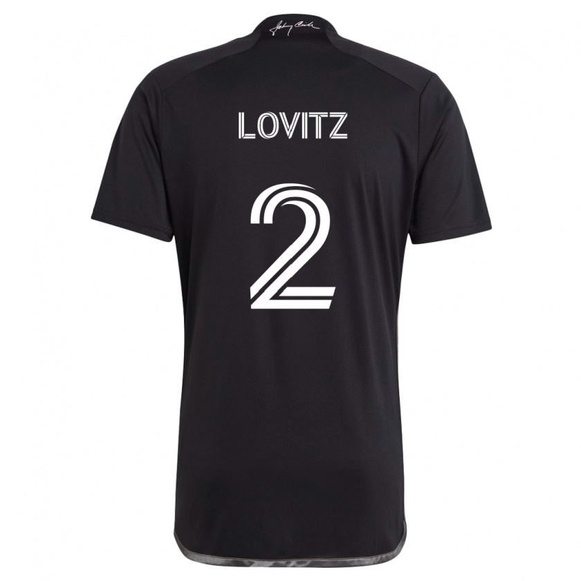 Kandiny Gyermek Daniel Lovitz #2 Fekete Idegenbeli Jersey 2024/25 Mez Póló Ing