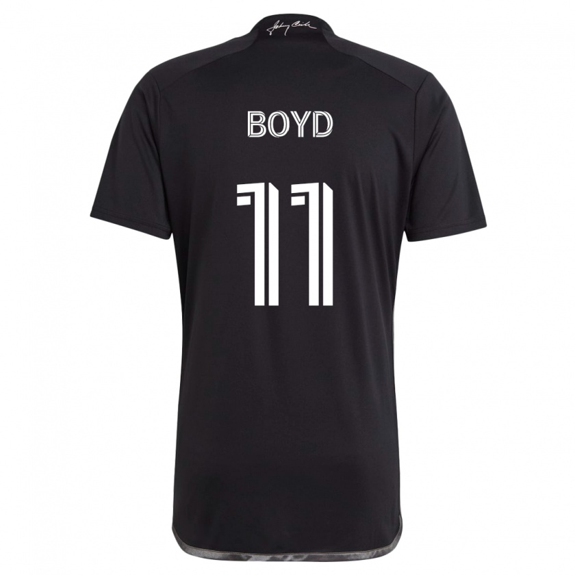 Kandiny Gyermek Tyler Boyd #11 Fekete Idegenbeli Jersey 2024/25 Mez Póló Ing