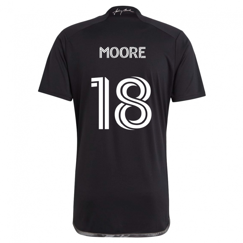 Kandiny Gyermek Shaq Moore #18 Fekete Idegenbeli Jersey 2024/25 Mez Póló Ing