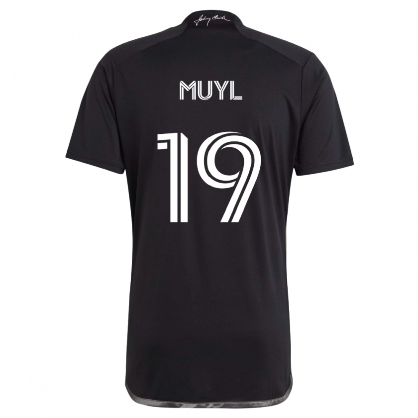 Kandiny Gyermek Alex Muyl #19 Fekete Idegenbeli Jersey 2024/25 Mez Póló Ing