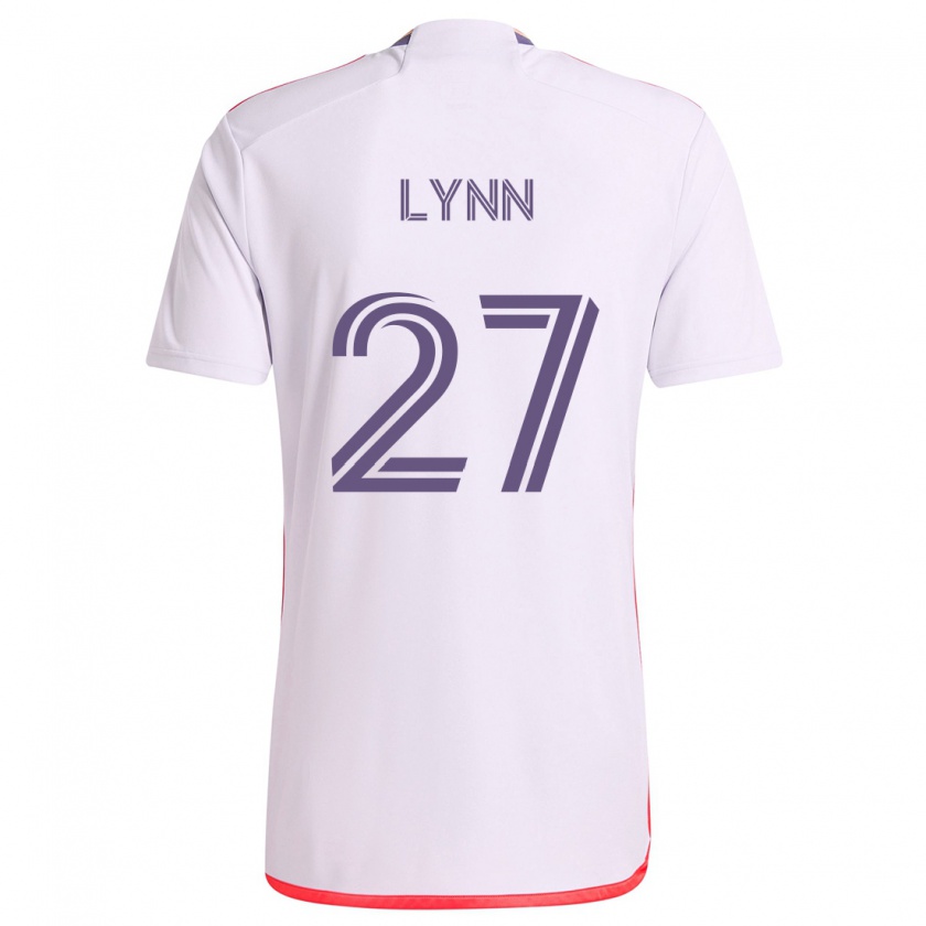 Kandiny Gyermek Jack Lynn #27 Fehér Piros Lila Idegenbeli Jersey 2024/25 Mez Póló Ing