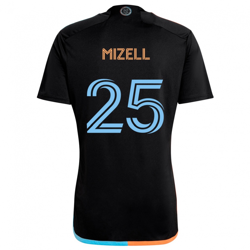 Kandiny Gyermek Cody Mizell #25 Fekete Narancs Kék Idegenbeli Jersey 2024/25 Mez Póló Ing