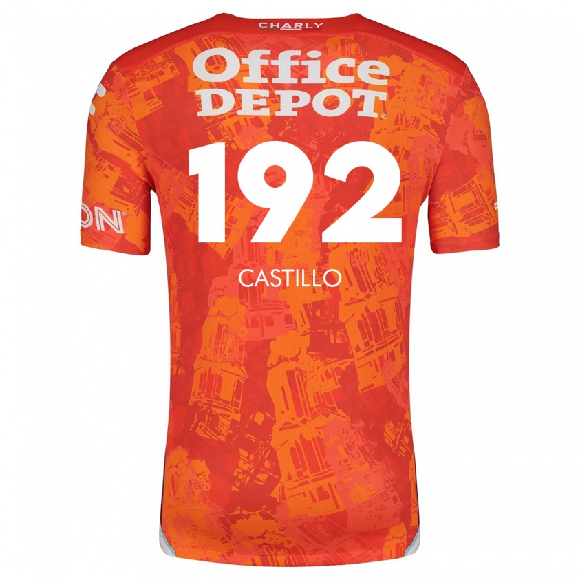 Kandiny Gyermek José Castillo #192 Narancssárga Fehér Idegenbeli Jersey 2024/25 Mez Póló Ing