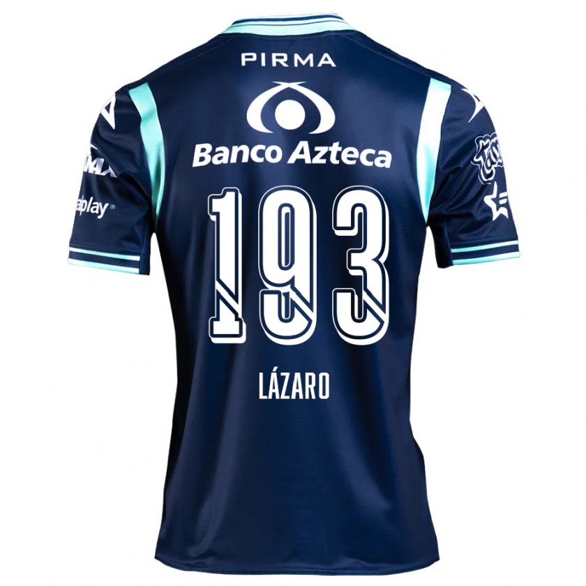 Kandiny Gyermek Juan Lázaro #193 Sötétkék Idegenbeli Jersey 2024/25 Mez Póló Ing