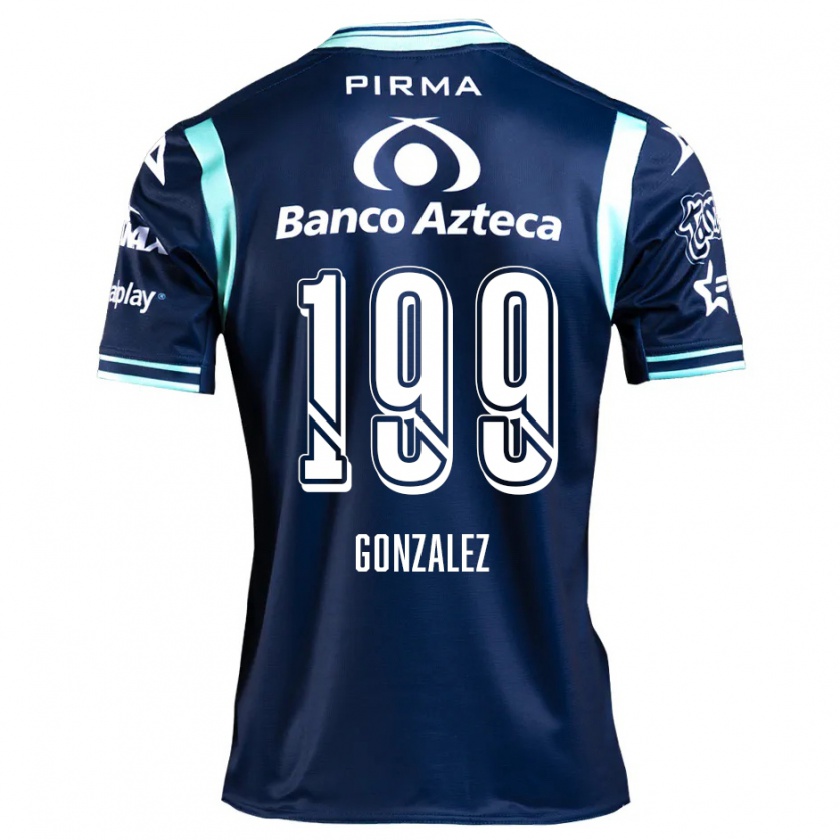 Kandiny Gyermek Samuel González #199 Sötétkék Idegenbeli Jersey 2024/25 Mez Póló Ing