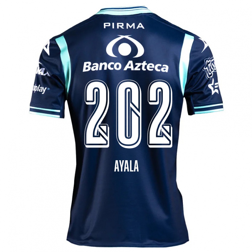 Kandiny Gyermek Diego Ayala #202 Sötétkék Idegenbeli Jersey 2024/25 Mez Póló Ing