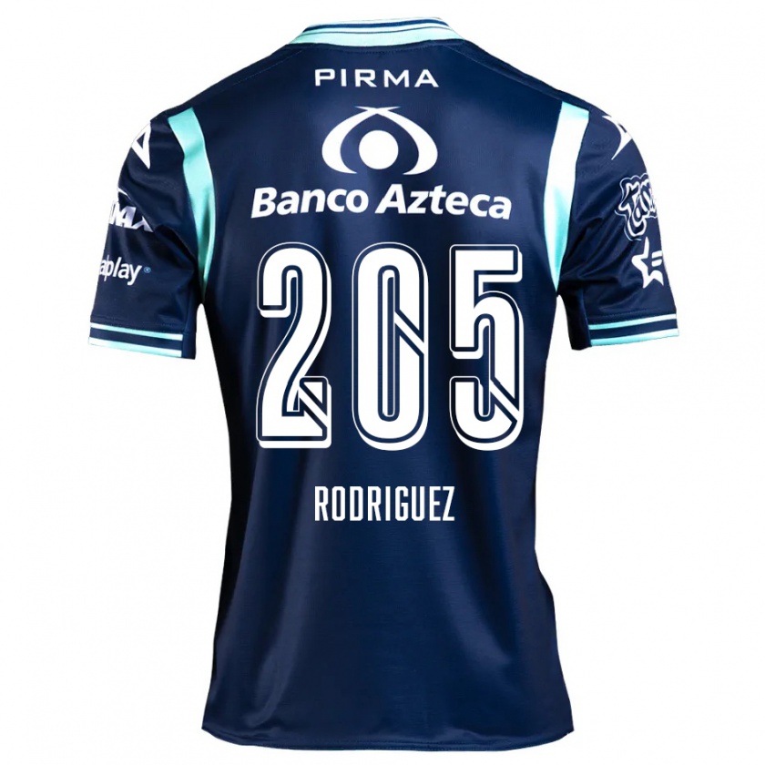 Kandiny Gyermek Alberto Rodríguez #205 Sötétkék Idegenbeli Jersey 2024/25 Mez Póló Ing