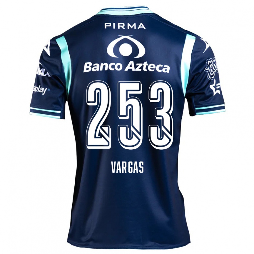 Kandiny Gyermek Edwin Vargas #253 Sötétkék Idegenbeli Jersey 2024/25 Mez Póló Ing