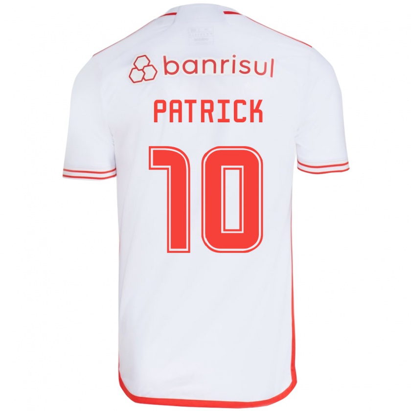 Kandiny Gyermek Alan Patrick #10 Fehér Piros Idegenbeli Jersey 2024/25 Mez Póló Ing