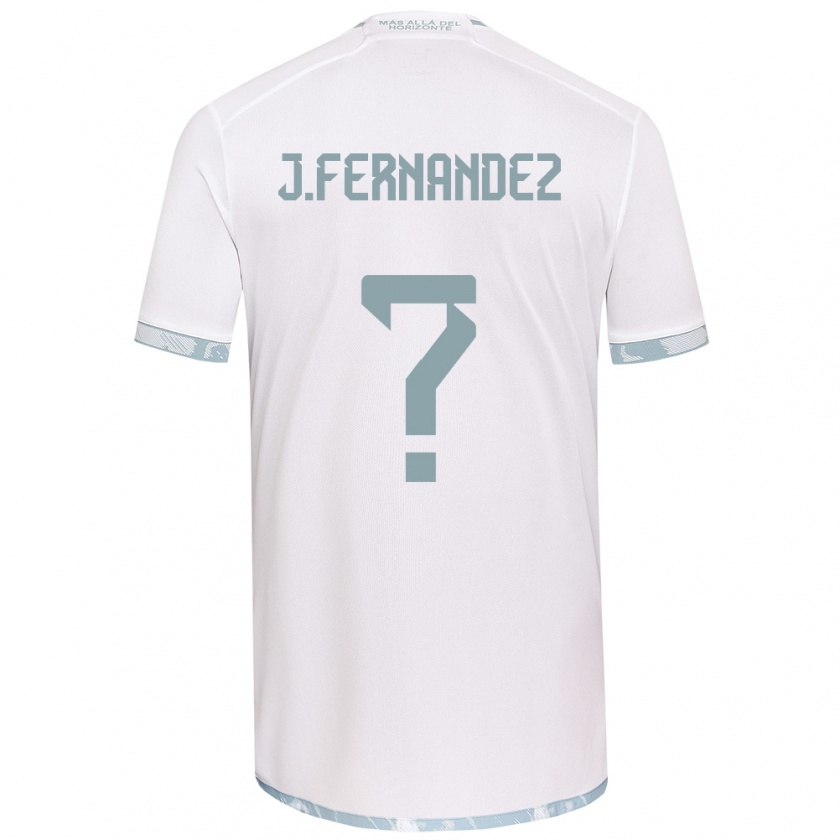 Kandiny Gyermek José Matías Fernández #0 Fehér Szürke Idegenbeli Jersey 2024/25 Mez Póló Ing