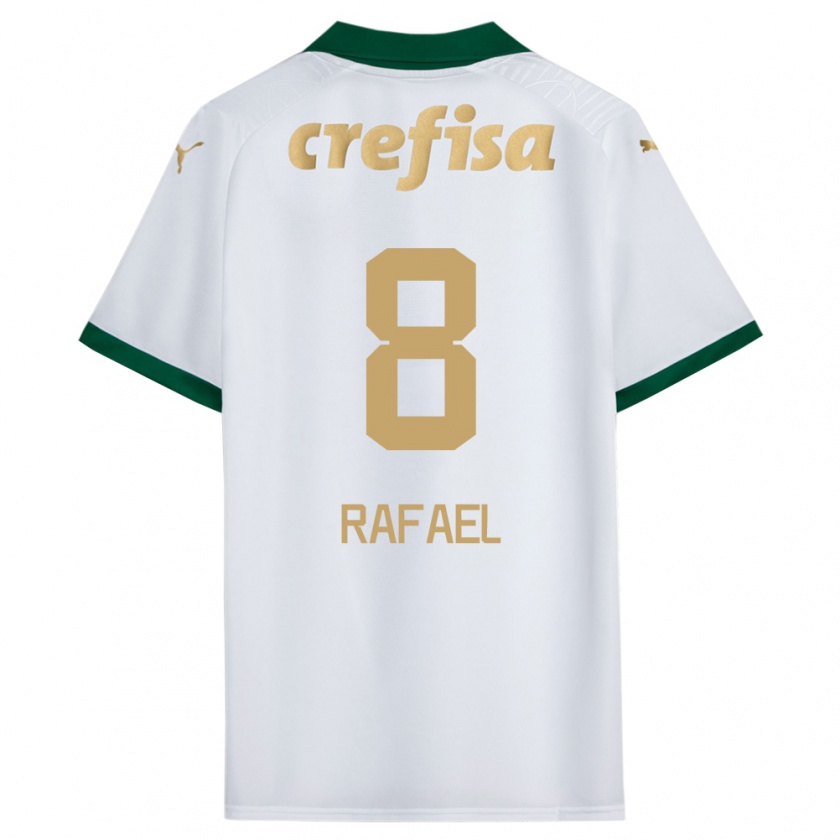 Kandiny Gyermek Zé Rafael #8 Fehér Zöld Idegenbeli Jersey 2024/25 Mez Póló Ing