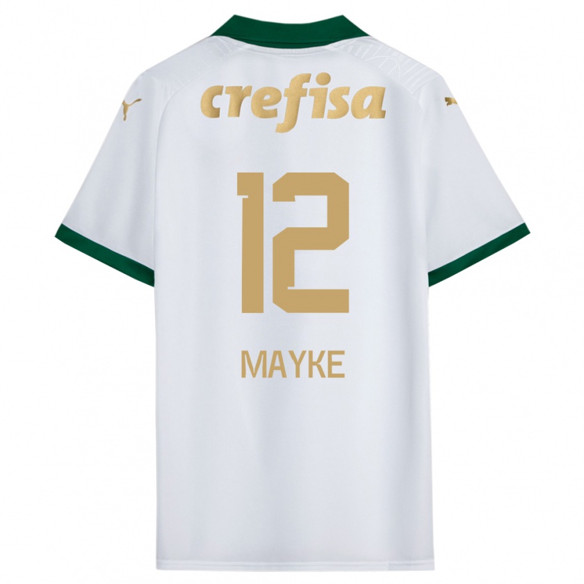 Kandiny Gyermek Mayke #12 Fehér Zöld Idegenbeli Jersey 2024/25 Mez Póló Ing