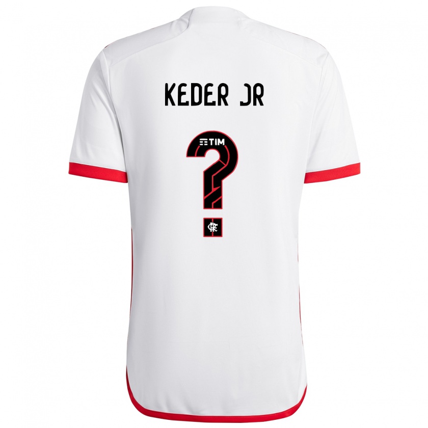 Kandiny Gyermek Keder Jr #0 Fehér Piros Idegenbeli Jersey 2024/25 Mez Póló Ing