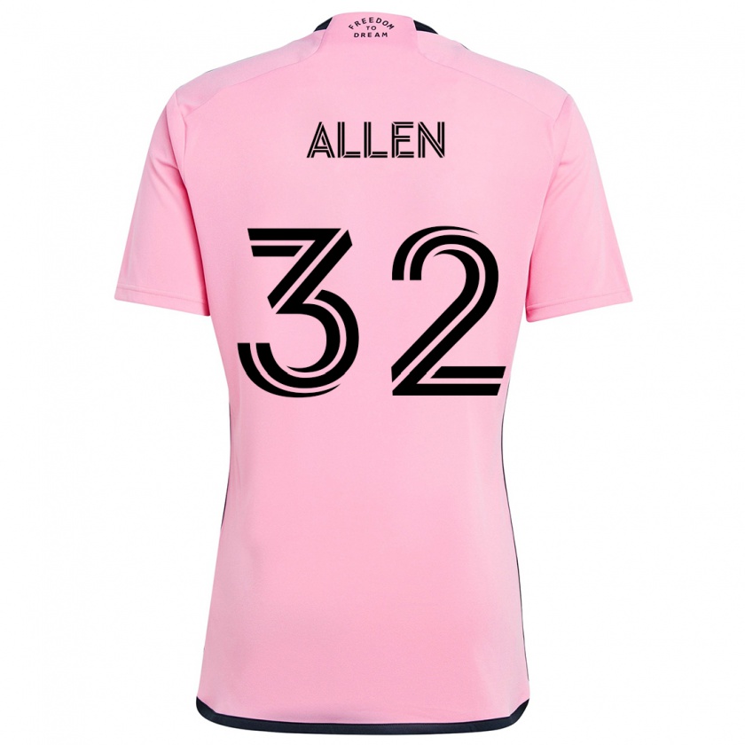 Kandiny Férfi Noah Allen #32 Rózsaszín Hazai Jersey 2024/25 Mez Póló Ing