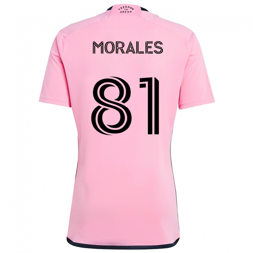 Kandiny Férfi Santiago Morales #81 Rózsaszín Hazai Jersey 2024/25 Mez Póló Ing