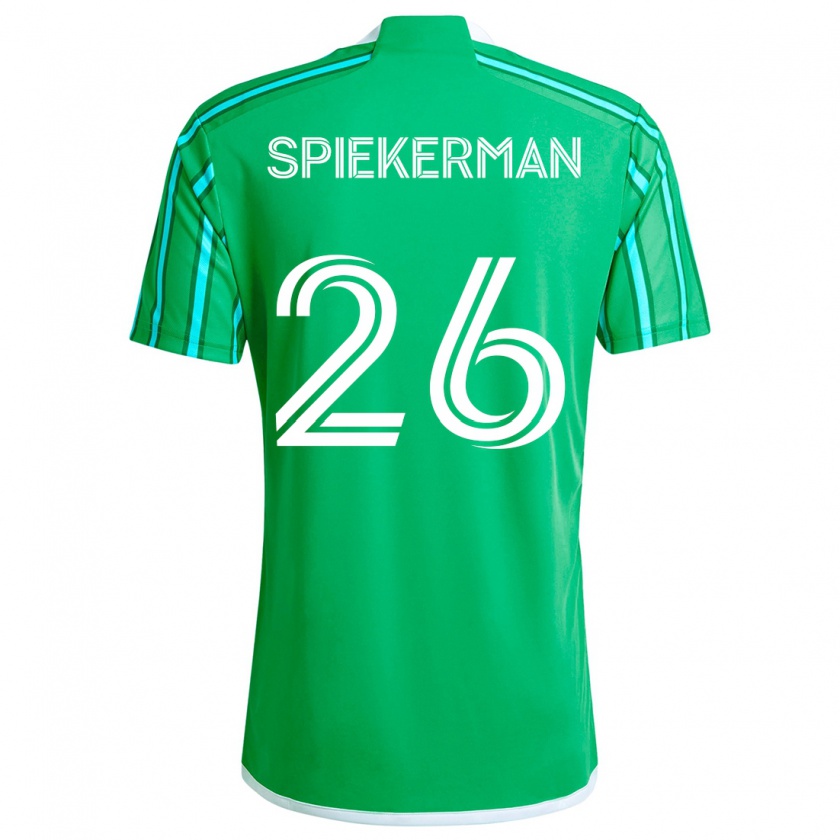 Kandiny Férfi Stephanie Spiekerman #26 Zöld Fehér Hazai Jersey 2024/25 Mez Póló Ing