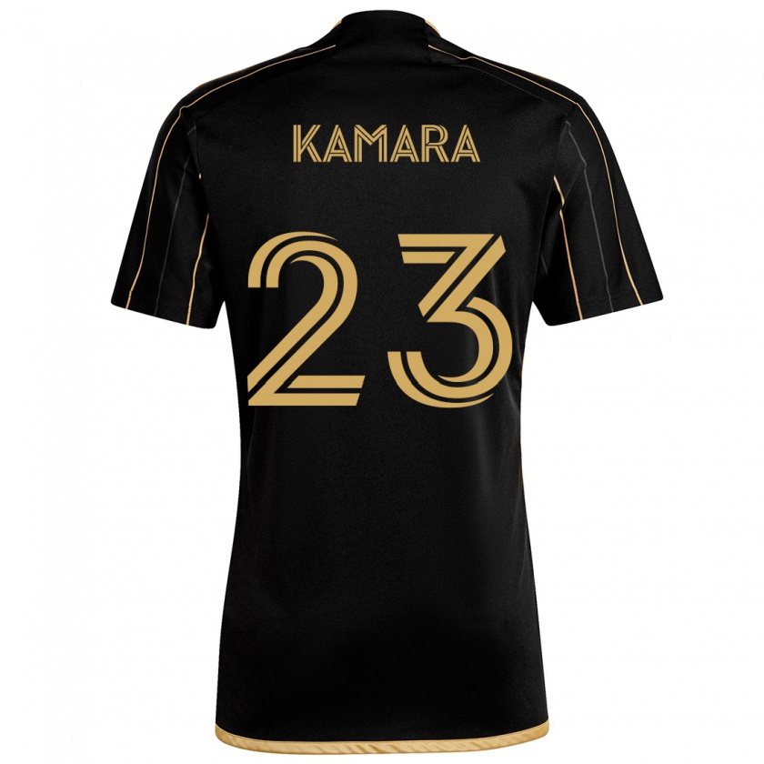 Kandiny Férfi Kei Kamara #23 Fekete Arany Hazai Jersey 2024/25 Mez Póló Ing