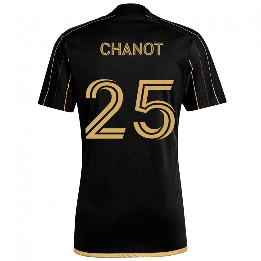 Kandiny Férfi Maxime Chanot #25 Fekete Arany Hazai Jersey 2024/25 Mez Póló Ing