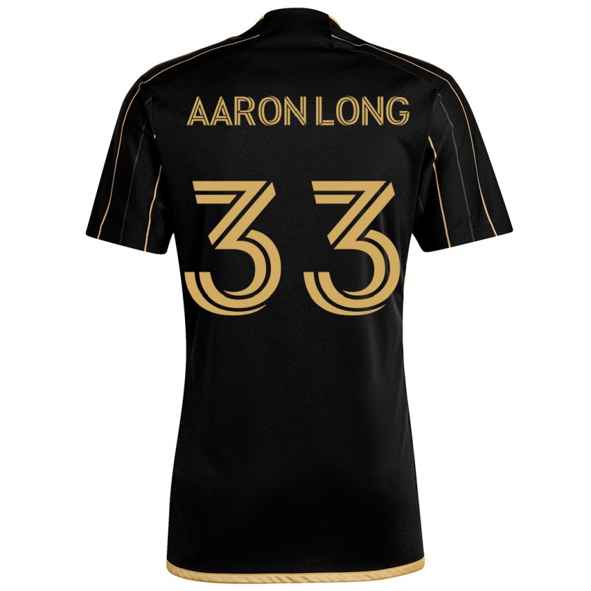 Kandiny Férfi Aaron Long #33 Fekete Arany Hazai Jersey 2024/25 Mez Póló Ing