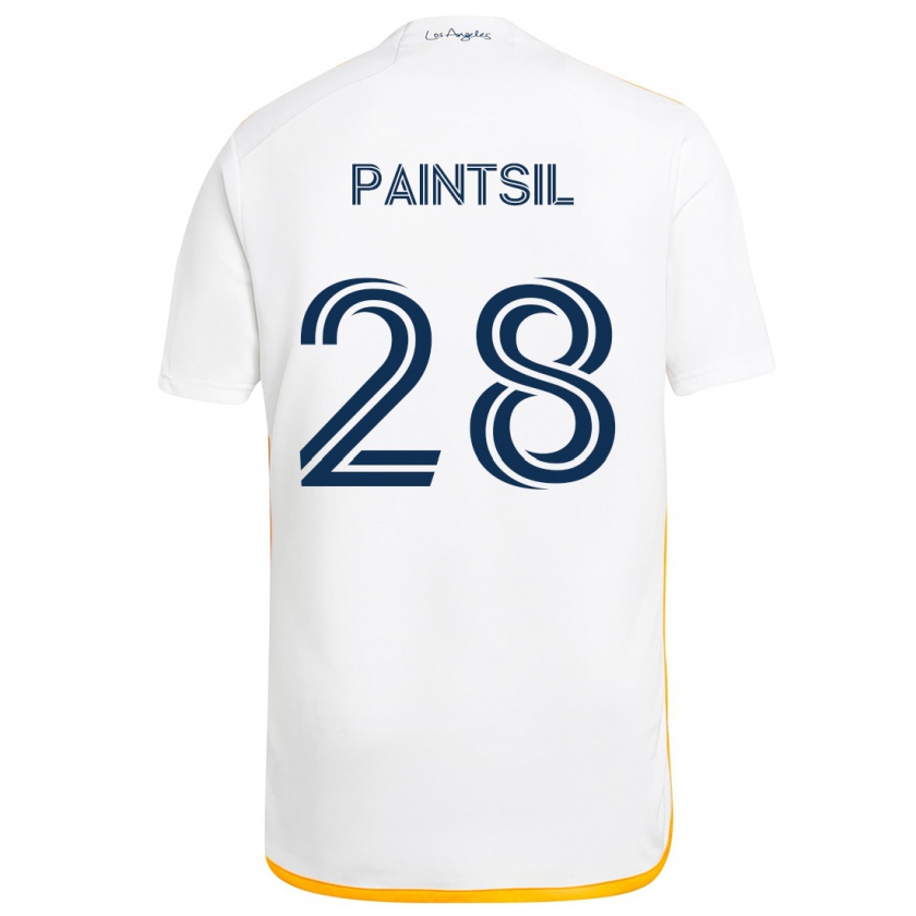 Kandiny Férfi Joseph Paintsil #28 Fehér Sárga Hazai Jersey 2024/25 Mez Póló Ing