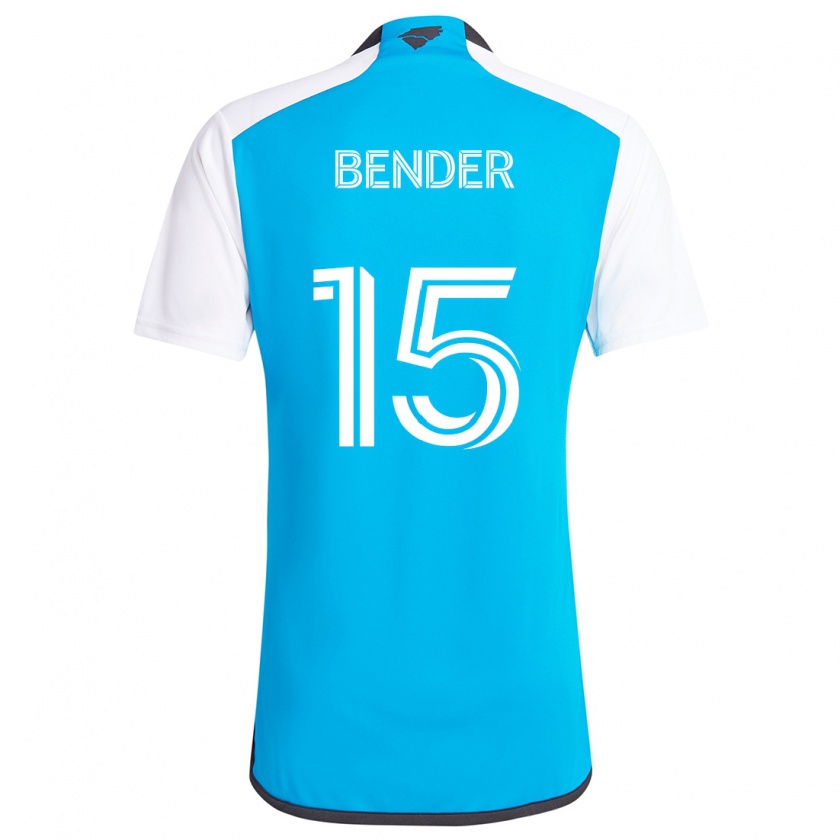 Kandiny Férfi Ben Bender #15 Kék Fehér Hazai Jersey 2024/25 Mez Póló Ing