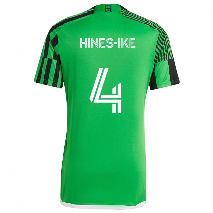 Kandiny Férfi Brendan Hines-Ike #4 Zöld Fekete Hazai Jersey 2024/25 Mez Póló Ing