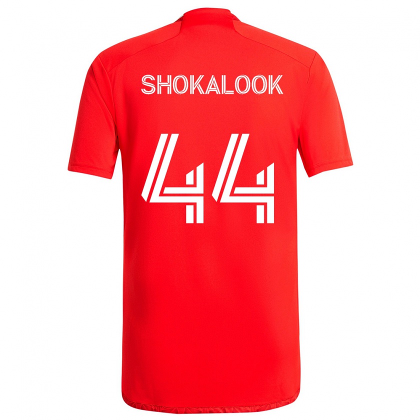 Kandiny Férfi Jason Shokalook #44 Piros Fehér Hazai Jersey 2024/25 Mez Póló Ing