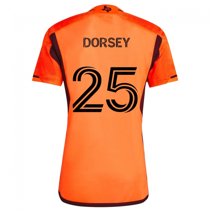 Kandiny Férfi Griffin Dorsey #25 Narancs Fekete Hazai Jersey 2024/25 Mez Póló Ing