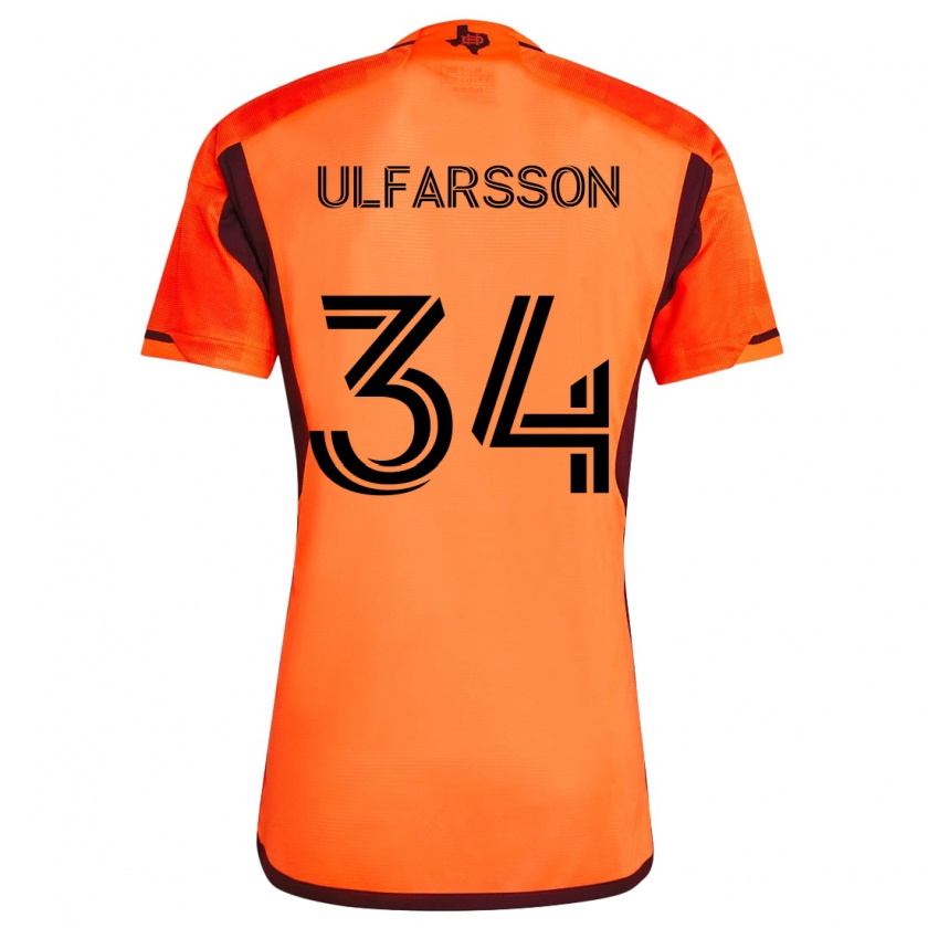 Kandiny Férfi Thor Úlfarsson #34 Narancs Fekete Hazai Jersey 2024/25 Mez Póló Ing