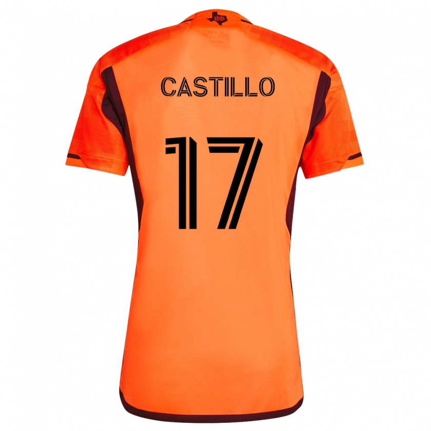 Kandiny Férfi Joyner Castillo #17 Narancs Fekete Hazai Jersey 2024/25 Mez Póló Ing