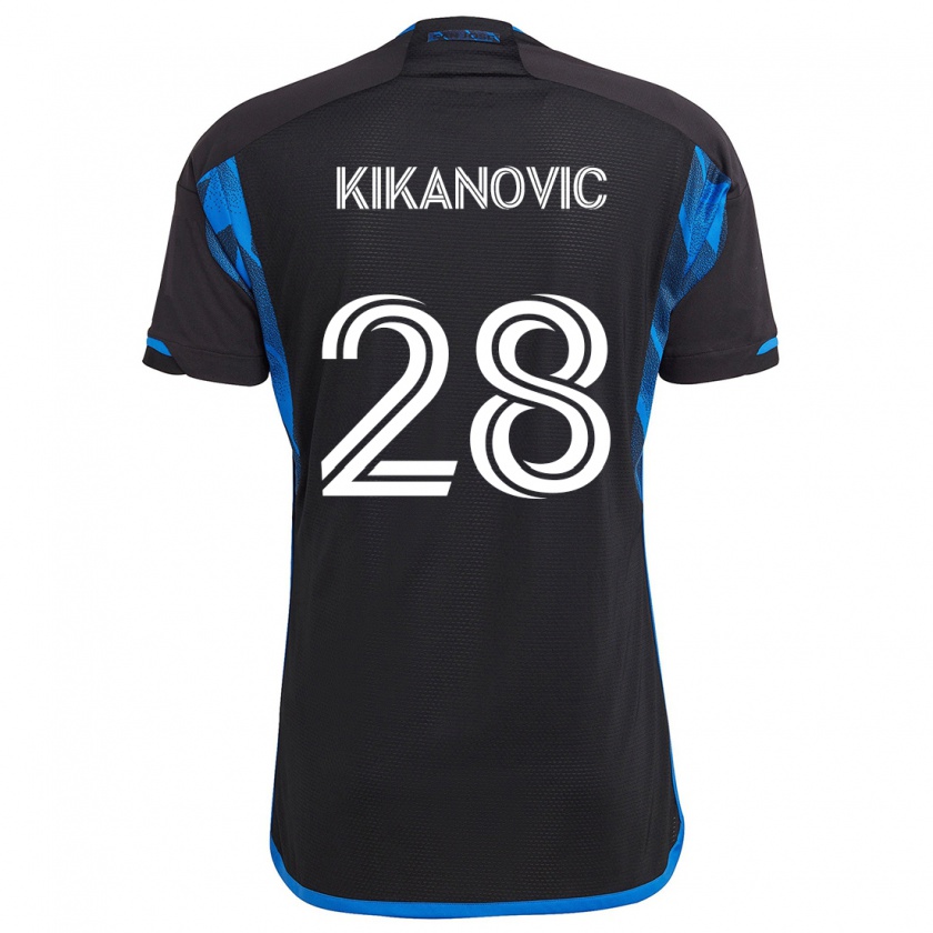 Kandiny Férfi Benjamin Kikanović #28 Kék Fekete Hazai Jersey 2024/25 Mez Póló Ing