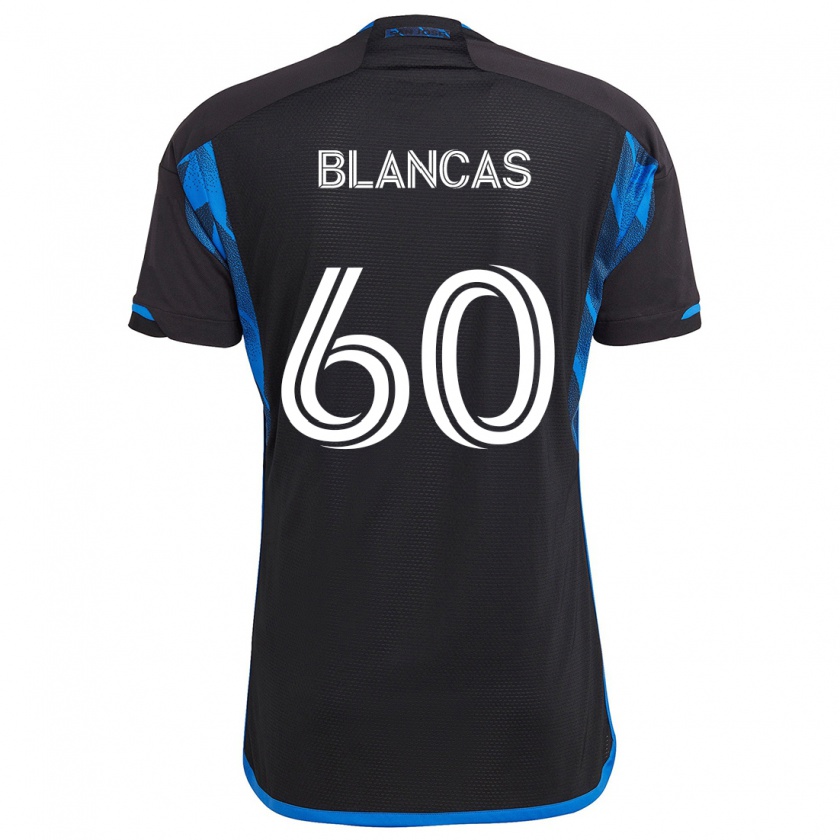 Kandiny Férfi Eduardo Blancas #60 Kék Fekete Hazai Jersey 2024/25 Mez Póló Ing