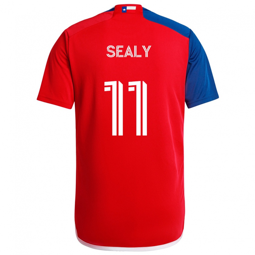 Kandiny Férfi Dante Sealy #11 Kék Piros Hazai Jersey 2024/25 Mez Póló Ing