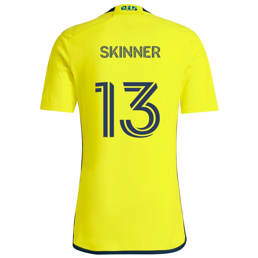 Kandiny Férfi Joey Skinner #13 Sárga Kék Hazai Jersey 2024/25 Mez Póló Ing