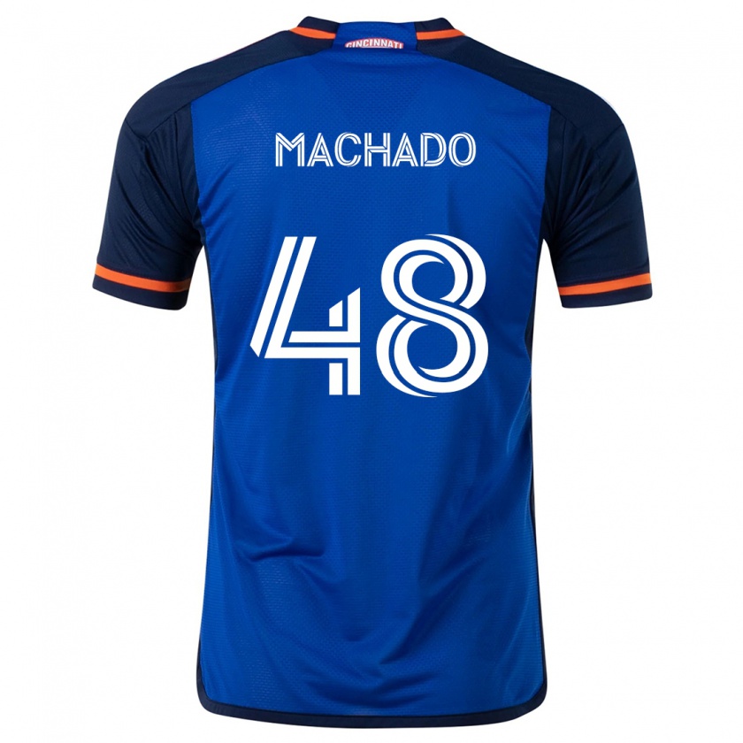 Kandiny Férfi Juan Machado #48 Kék Fehér Hazai Jersey 2024/25 Mez Póló Ing