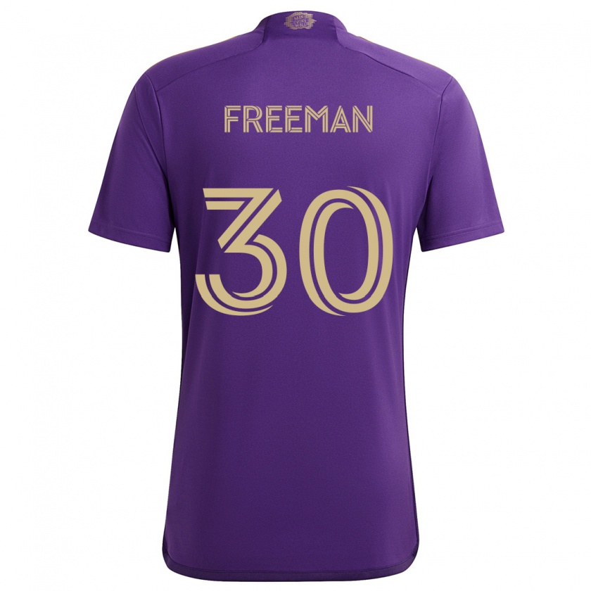 Kandiny Férfi Alex Freeman #30 Lila Sárga Hazai Jersey 2024/25 Mez Póló Ing