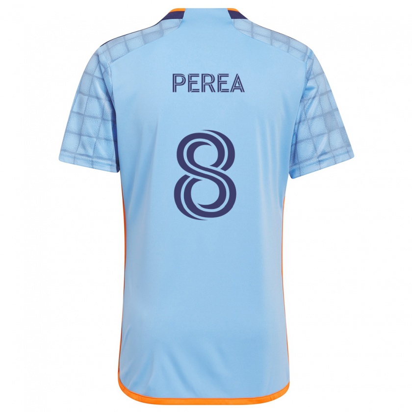 Kandiny Férfi Andrés Perea #8 Kék Narancs Hazai Jersey 2024/25 Mez Póló Ing