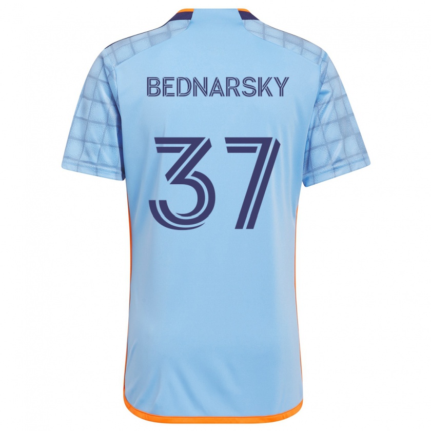 Kandiny Férfi Stevo Bednarsky #37 Kék Narancs Hazai Jersey 2024/25 Mez Póló Ing