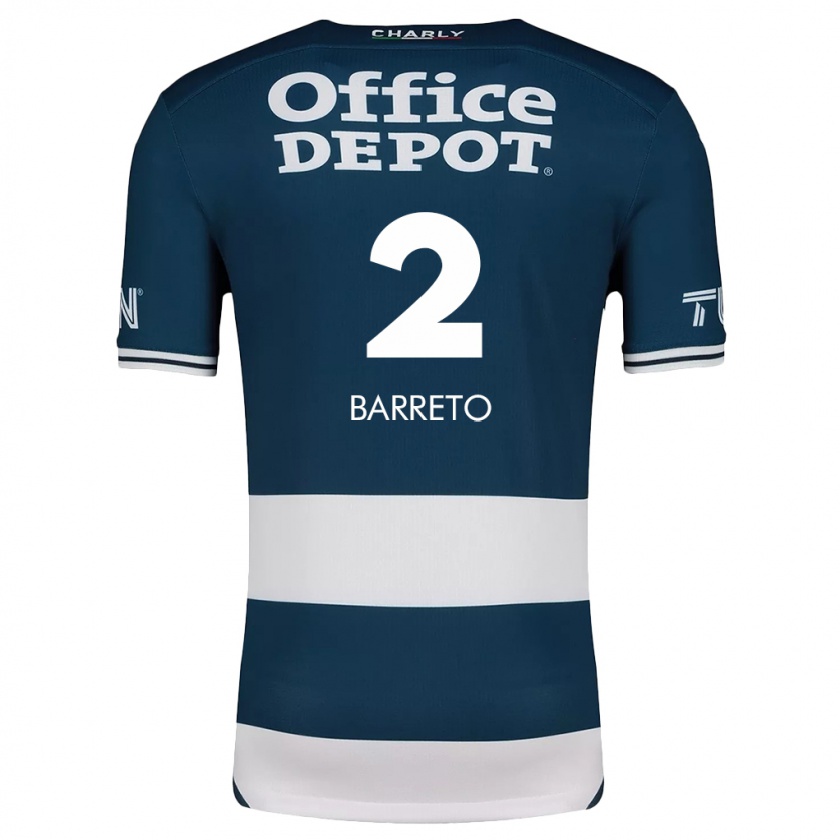 Kandiny Férfi Sergio Barreto #2 Kék Fehér Hazai Jersey 2024/25 Mez Póló Ing