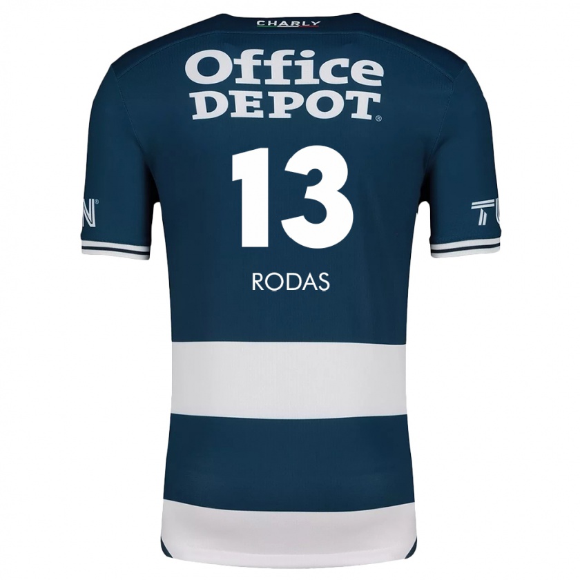 Kandiny Férfi Carlos Rodas #13 Kék Fehér Hazai Jersey 2024/25 Mez Póló Ing