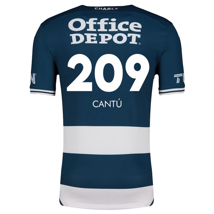 Kandiny Férfi Juan Cantú #209 Kék Fehér Hazai Jersey 2024/25 Mez Póló Ing