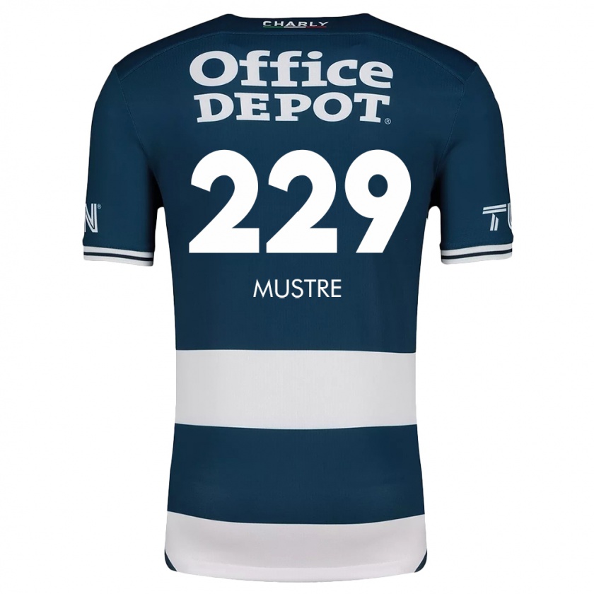 Kandiny Férfi Eduardo Mustre #229 Kék Fehér Hazai Jersey 2024/25 Mez Póló Ing