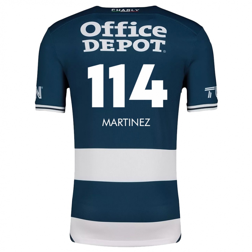 Kandiny Férfi Jesús Martínez #114 Kék Fehér Hazai Jersey 2024/25 Mez Póló Ing