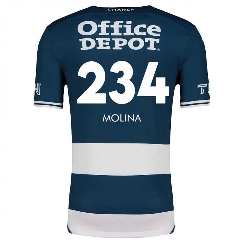 Kandiny Férfi Yoshimar Molina #234 Kék Fehér Hazai Jersey 2024/25 Mez Póló Ing