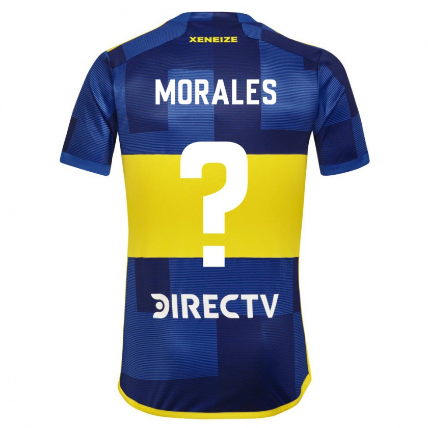 Kandiny Férfi Gonzalo Morales #0 Kék Sárga Hazai Jersey 2024/25 Mez Póló Ing