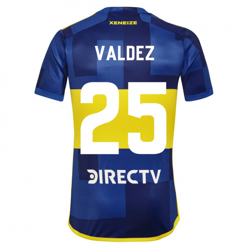 Kandiny Férfi Bruno Valdez #25 Kék Sárga Hazai Jersey 2024/25 Mez Póló Ing